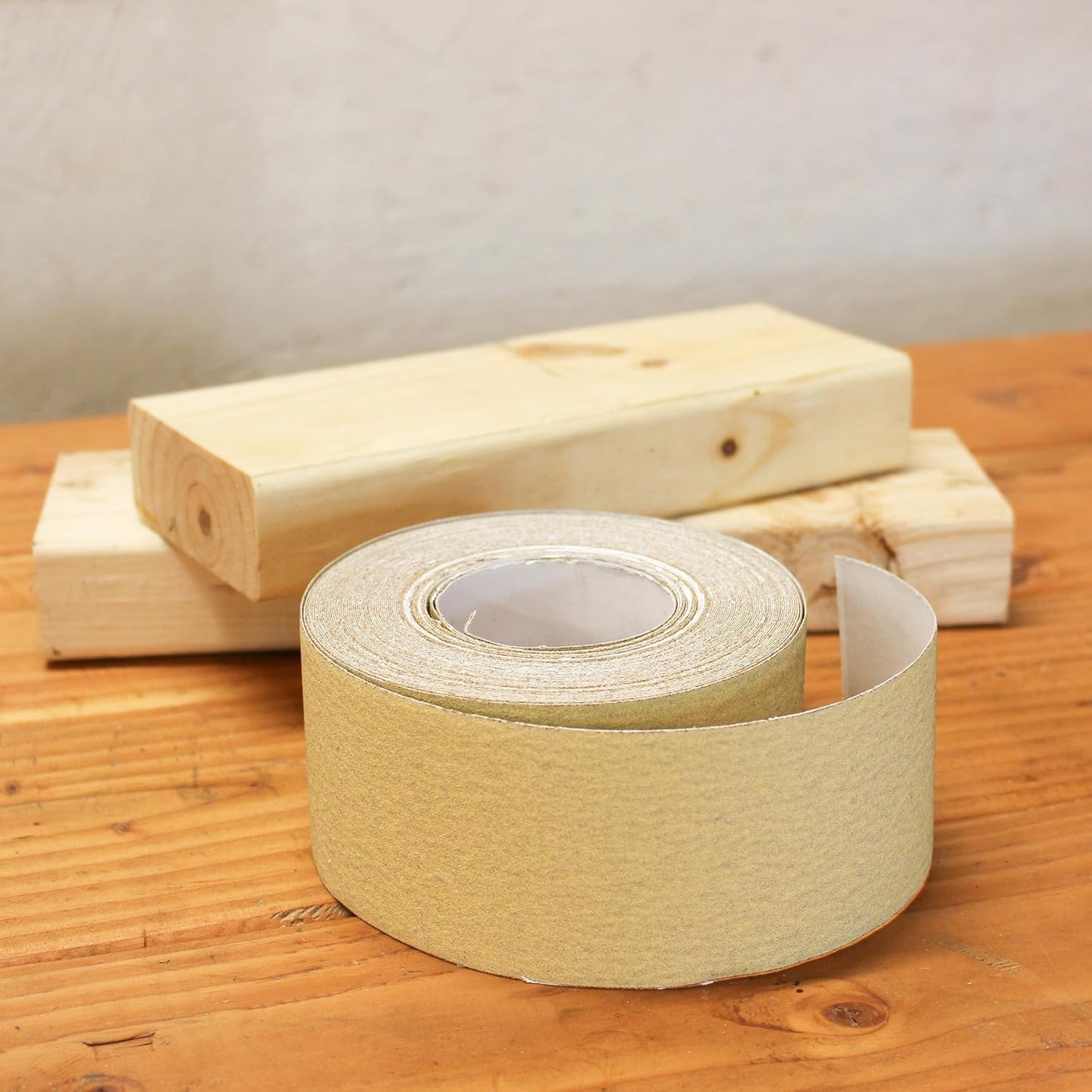 Adhesive Sticky Back 320-Grit Sandpaper Roll 2-3/4In X 20 Yards Aluminum Oxide Golden Yellow Longboard Dura PSA